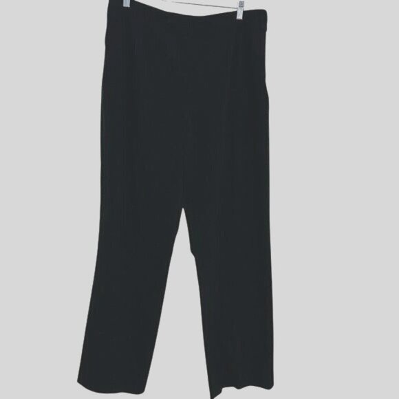 Coldwater Creek Womens Black Wide-Leg Pants Size 18 Polyester Blend - Picture 1 of 10